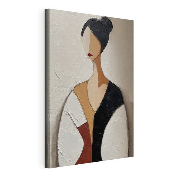 Schilderij van een vrouw Canvas Schilderijen Schilderij van een vrouw