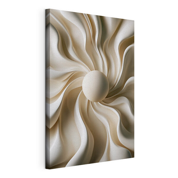 Wit krullend patroon Canvas Schilderijen Wit krullend patroon