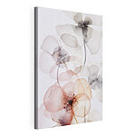 Canvas Schilderijen Doorschijnende bloemen in zachte tinten