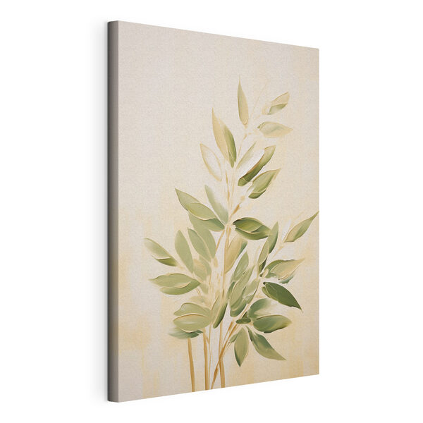 Schilderij van een plant Canvas Schilderijen Schilderij van een plant