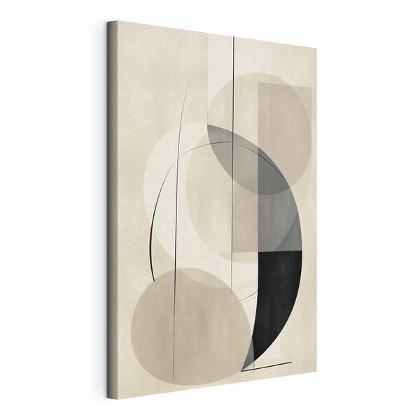 Canvas Schilderijen Zwart-wit kunstwerk