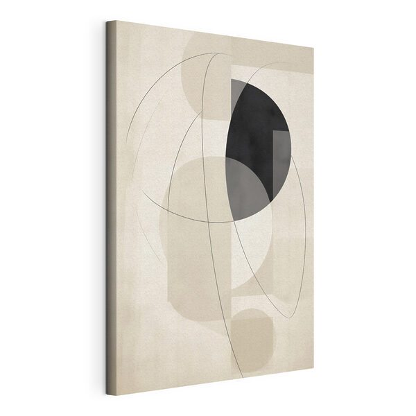 Zwart-wit kunstwerk Canvas Schilderijen Zwart-wit kunstwerk