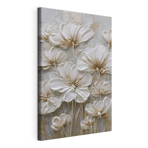 Verfijnde bloemen in zachte tinten Canvas Schilderijen Verfijnde bloemen in zachte tinten