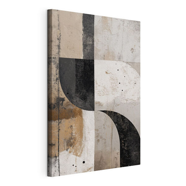 Canvas Schilderijen Zwart-wit kunstwerk