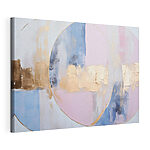 Canvas Schilderijen Zachte tinten versmelten in een abstracte harmonie