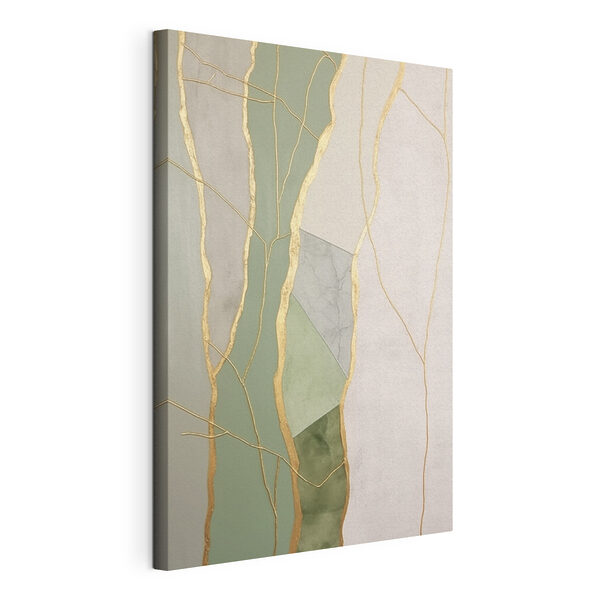 Canvas Schilderijen Natuurlijke tinten met unieke patronen
