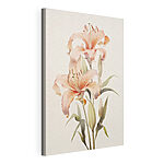 Canvas Schilderijen Schilderij van roze bloemen