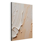 Canvas Schilderijen Abstracte penseelstreken in zachte kleuren