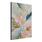 Canvas Schilderijen - Zachte, bloemrijke abstractie in pasteltinten