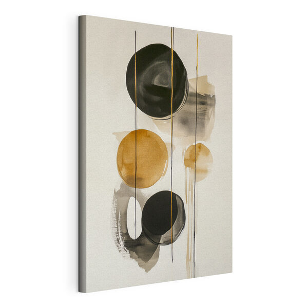 Cirkels en stippen schilderen Canvas Schilderijen Cirkels en stippen schilderen