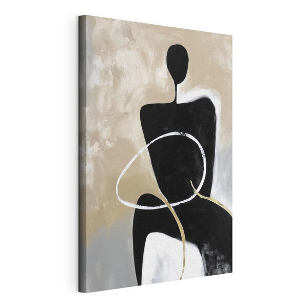 Canvas Schilderijen Schilderij van een persoon