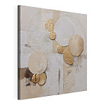 Canvas Schilderijen Abstracte vormen in een zacht kleurenpalet