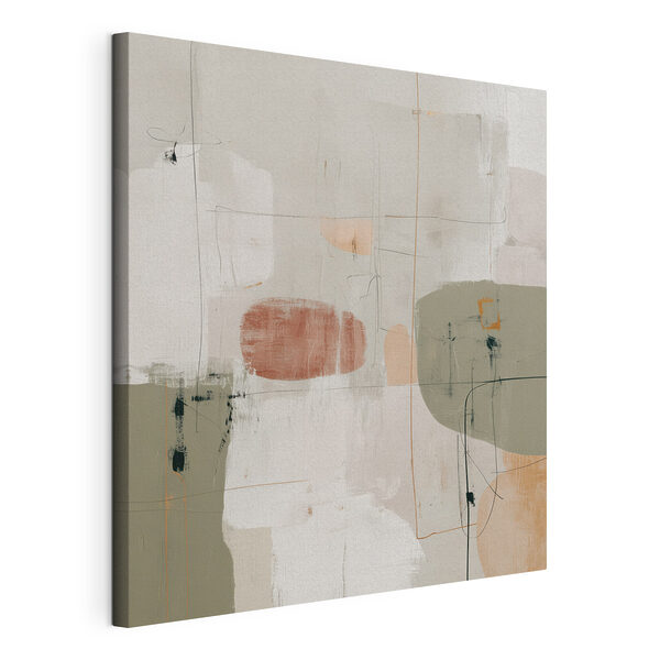 Schilderij met verschillend gekleurde vormen Canvas Schilderijen Schilderij met verschillend gekleurde vormen
