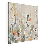 Canvas Schilderijen Schilderij van bloemen op een witte ondergrond