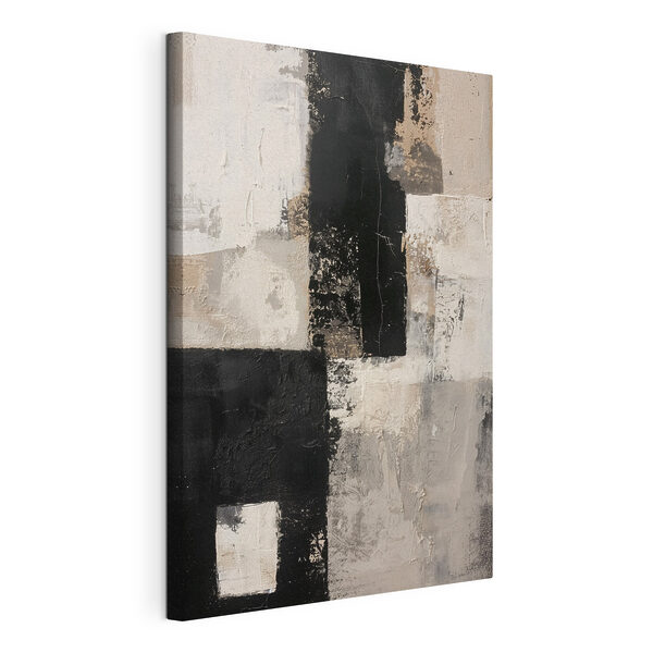 Canvas Schilderijen Zwart-wit schilderij