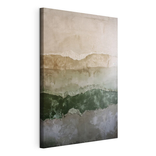 Canvas Schilderijen Muur met een paar lagen cement