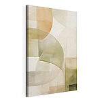 Canvas Schilderijen Zachte tinten in een abstracte compositie