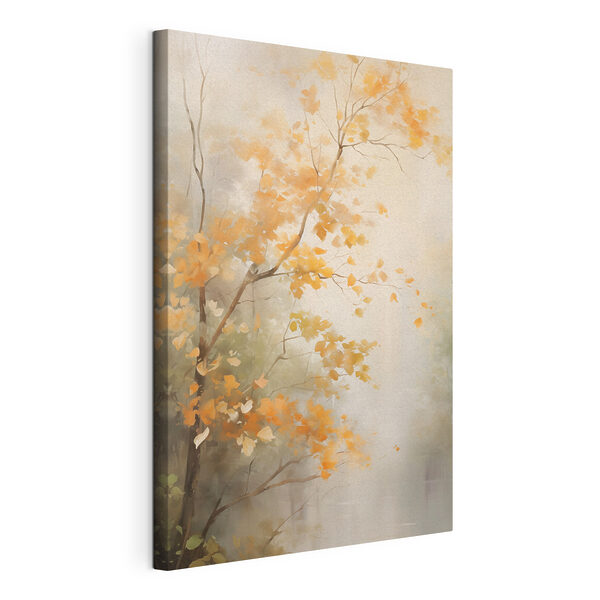 Boom met gele bladeren Canvas Schilderijen Boom met gele bladeren