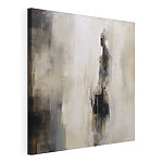 Canvas Schilderijen Schilderij van een persoon in een wit en zwart pak