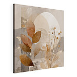 Canvas Schilderijen Een elegante, abstracte botanische compositie tentoongesteld
