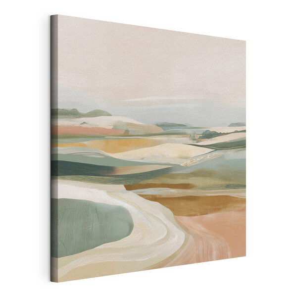 Landschap met heuvels en heuvels Canvas Schilderijen Landschap met heuvels en heuvels