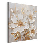 Canvas Schilderijen Prachtige bloemen in zachte tinten