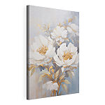 Canvas Schilderijen Schilderij van witte bloemen