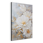 Canvas Schilderijen - Zachte bloemen in subtiele tinten