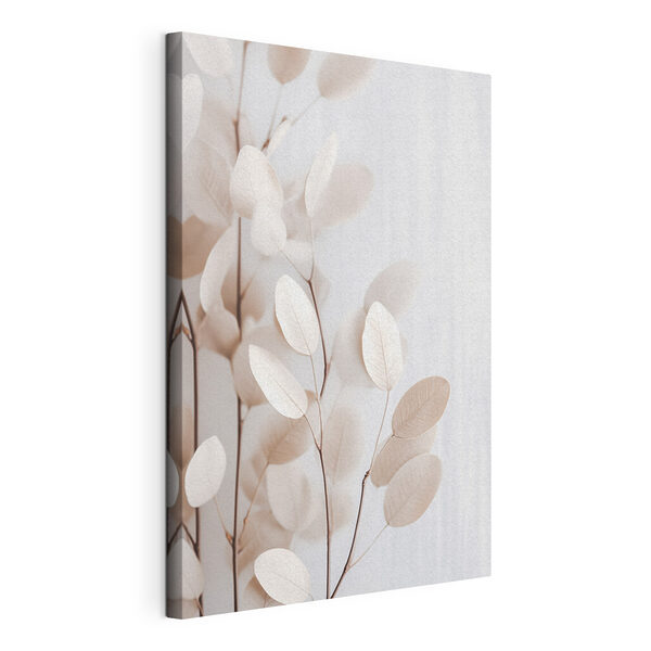 Fijne blaadjes in zachte tinten Canvas Schilderijen Fijne blaadjes in zachte tinten