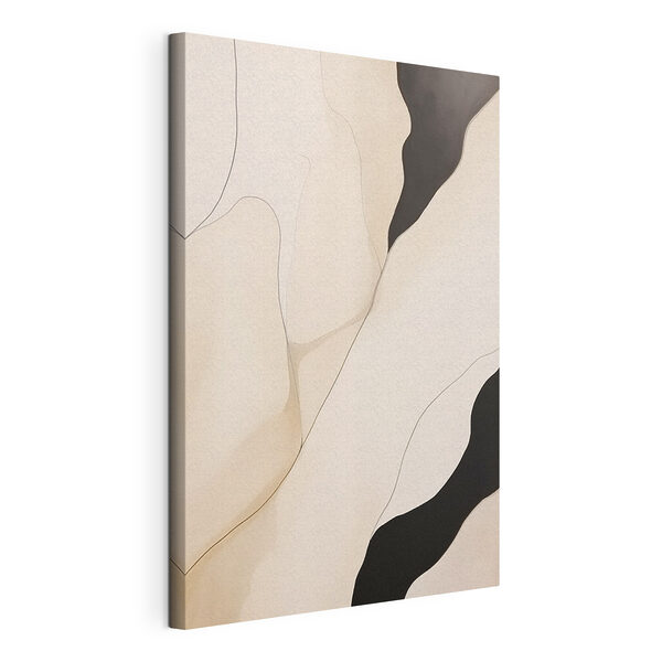 Witte en zwarte achtergrond Canvas Schilderijen Witte en zwarte achtergrond