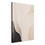 Canvas Schilderijen Witte en zwarte muur