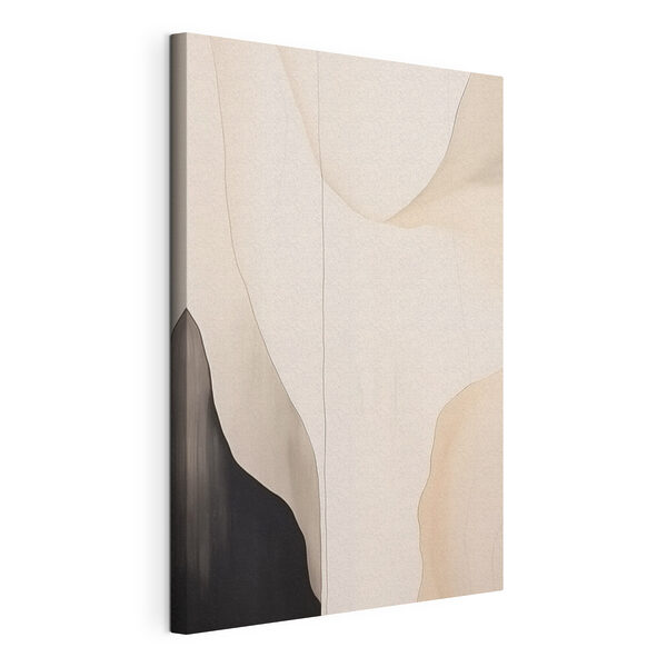 Witte en zwarte muur Canvas Schilderijen Witte en zwarte muur