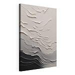 Canvas Schilderijen Witte en zwarte muur