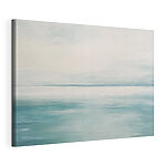 Canvas Schilderijen Een rustige oceaan met een bewolkte hemel