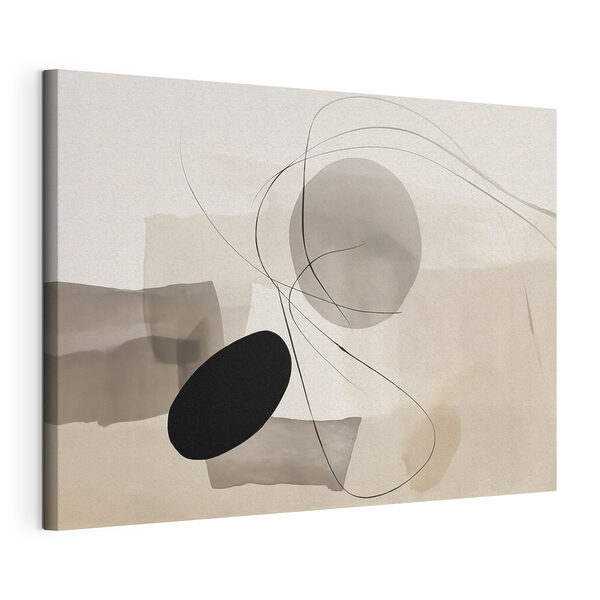 Zwart-wit kunstwerk Canvas Schilderijen Zwart-wit kunstwerk
