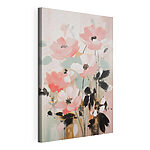 Canvas Schilderijen Schilderij van roze bloemen