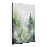 Canvas Schilderijen Schilderij van een bos