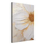 Canvas Schilderijen - Elegante bloem met prachtige penseelstreken