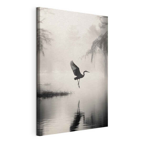 Vogel die over het water vliegt Canvas Schilderijen Vogel die over het water vliegt