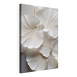 Canvas Schilderijen Groep witte bladeren