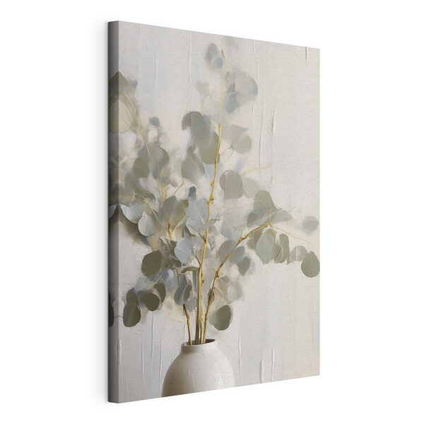 Plant met bladeren eraan Canvas Schilderijen Plant met bladeren eraan