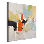 Canvas Schilderijen Schilderij van een kleurrijk abstract kunstwerk