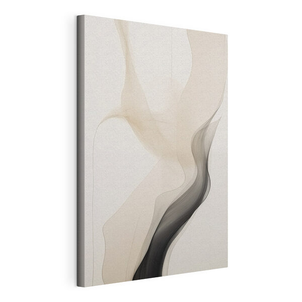 Zwarte en witte rook Canvas Schilderijen Zwarte en witte rook