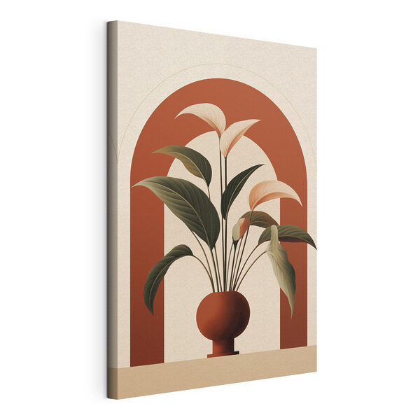 In een pot planten Canvas Schilderijen In een pot planten