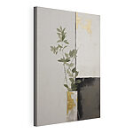 Canvas Schilderijen Schilderij van een plant in een pot