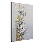 Canvas Schilderijen Schilderij van bloemen en bladeren
