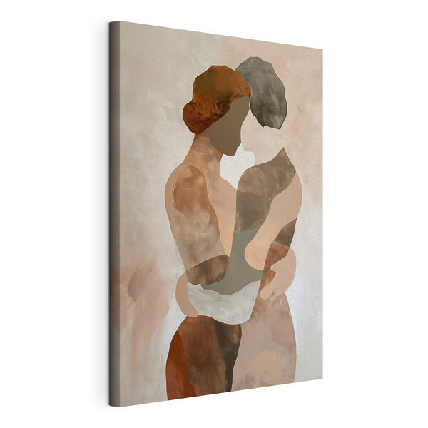 Schilderij van een paar mensen die elkaar omhelzen Canvas Schilderijen Schilderij van een paar mensen die elkaar omhelzen