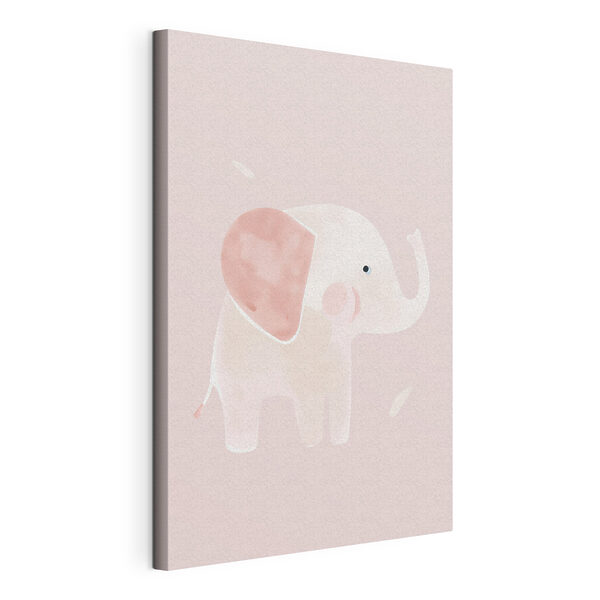Cartoon van een olifant Canvas Schilderijen Cartoon van een olifant