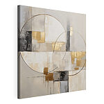 Canvas Schilderijen Abstracte vormen in zachte tinten