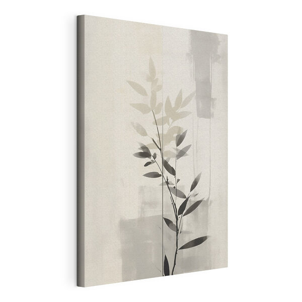 Plant met bladeren eraan Canvas Schilderijen Plant met bladeren eraan
